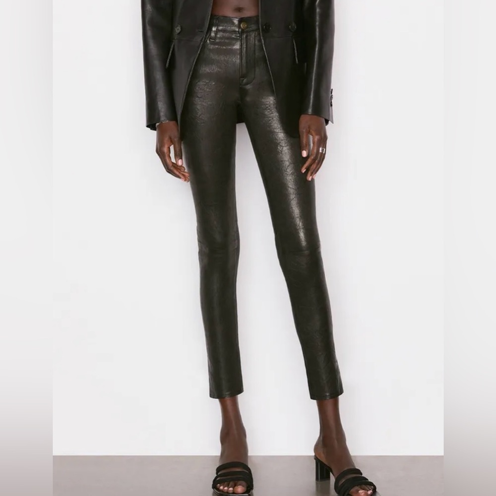 Frame skinny leather pants 29